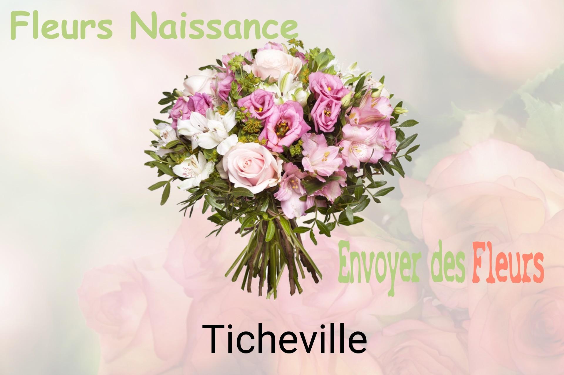Bouquet de fleurs de naissance livré à Ticheville